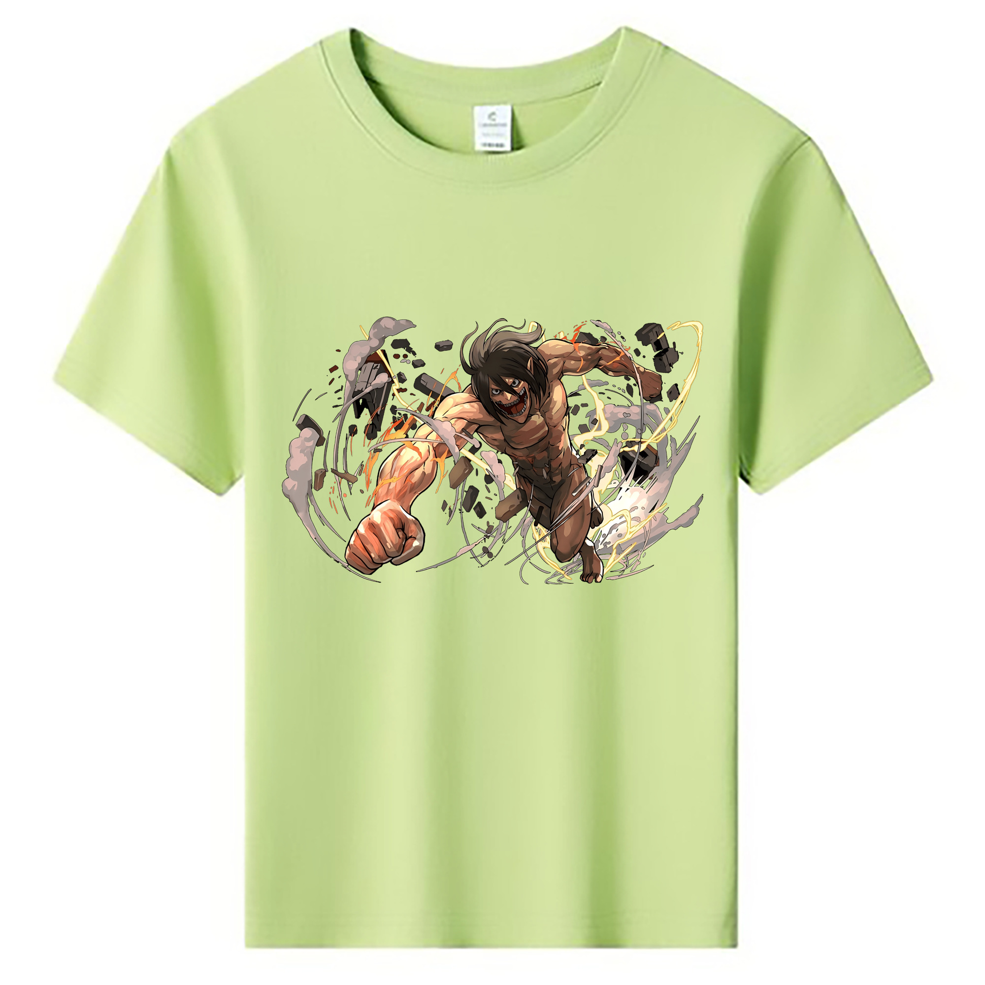 （画像用） 進撃の巨人 Attack on Titan 綿100％キッズTシャツ（フロントプリント）
